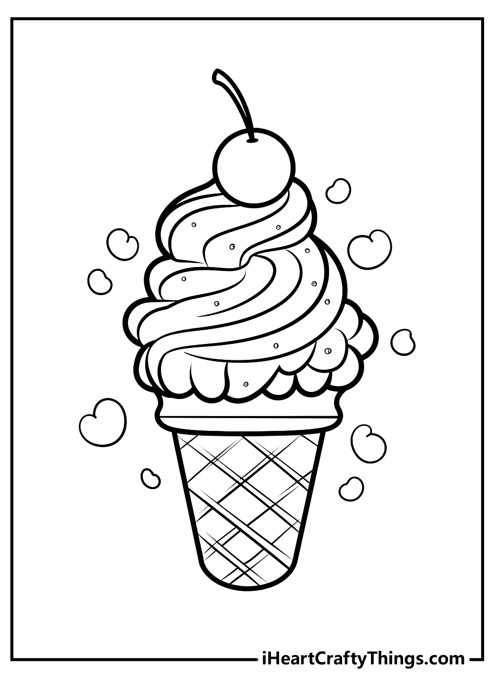 Ice Cream Coloring Pages for Adults Unique 160