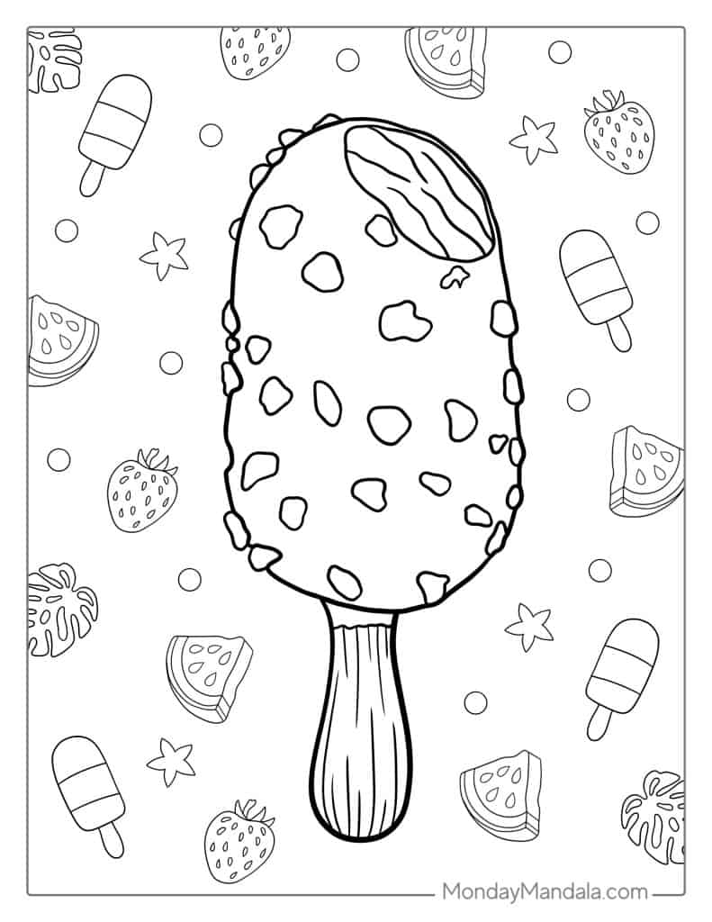 Ice Cream Coloring Pages for Adults Unique 162