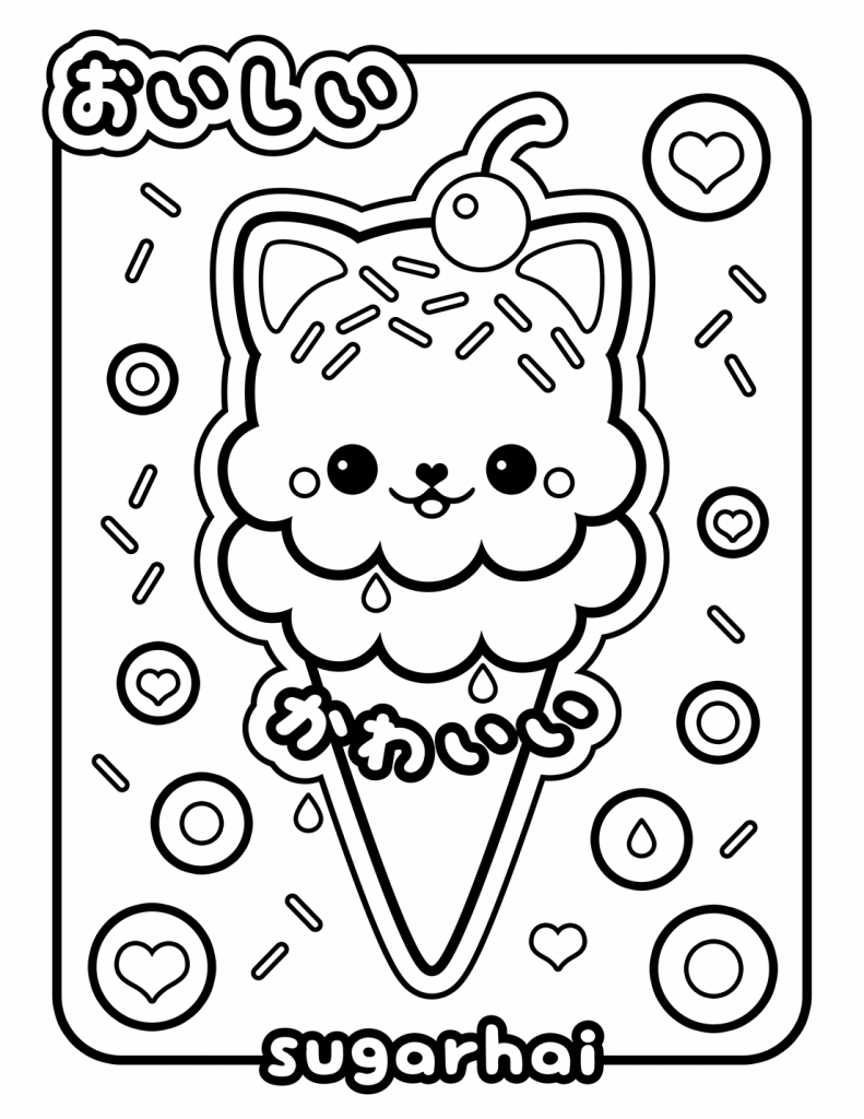 Ice Cream Coloring Pages for Adults Unique 168