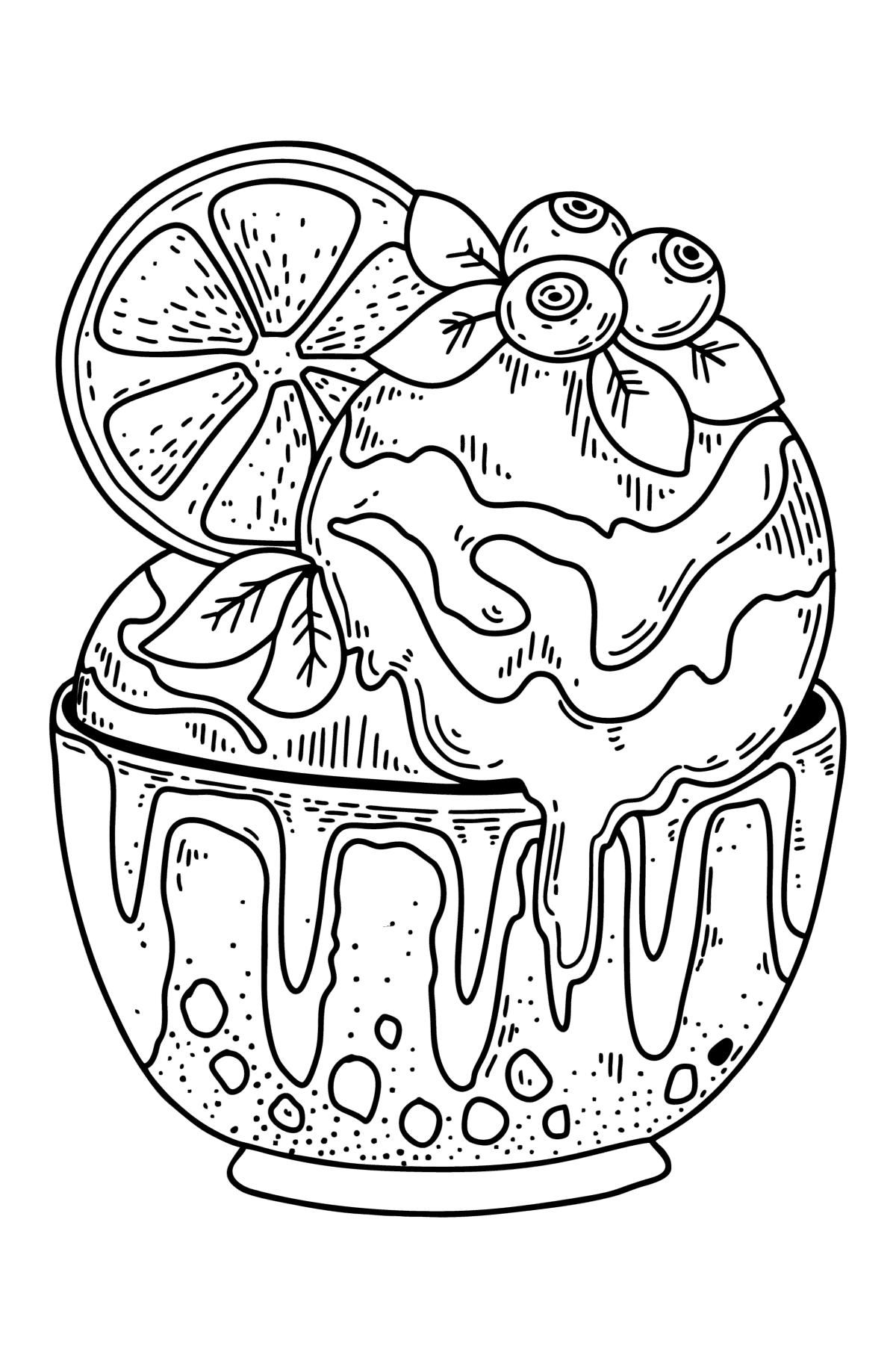 Ice Cream Coloring Pages for Adults Unique 17