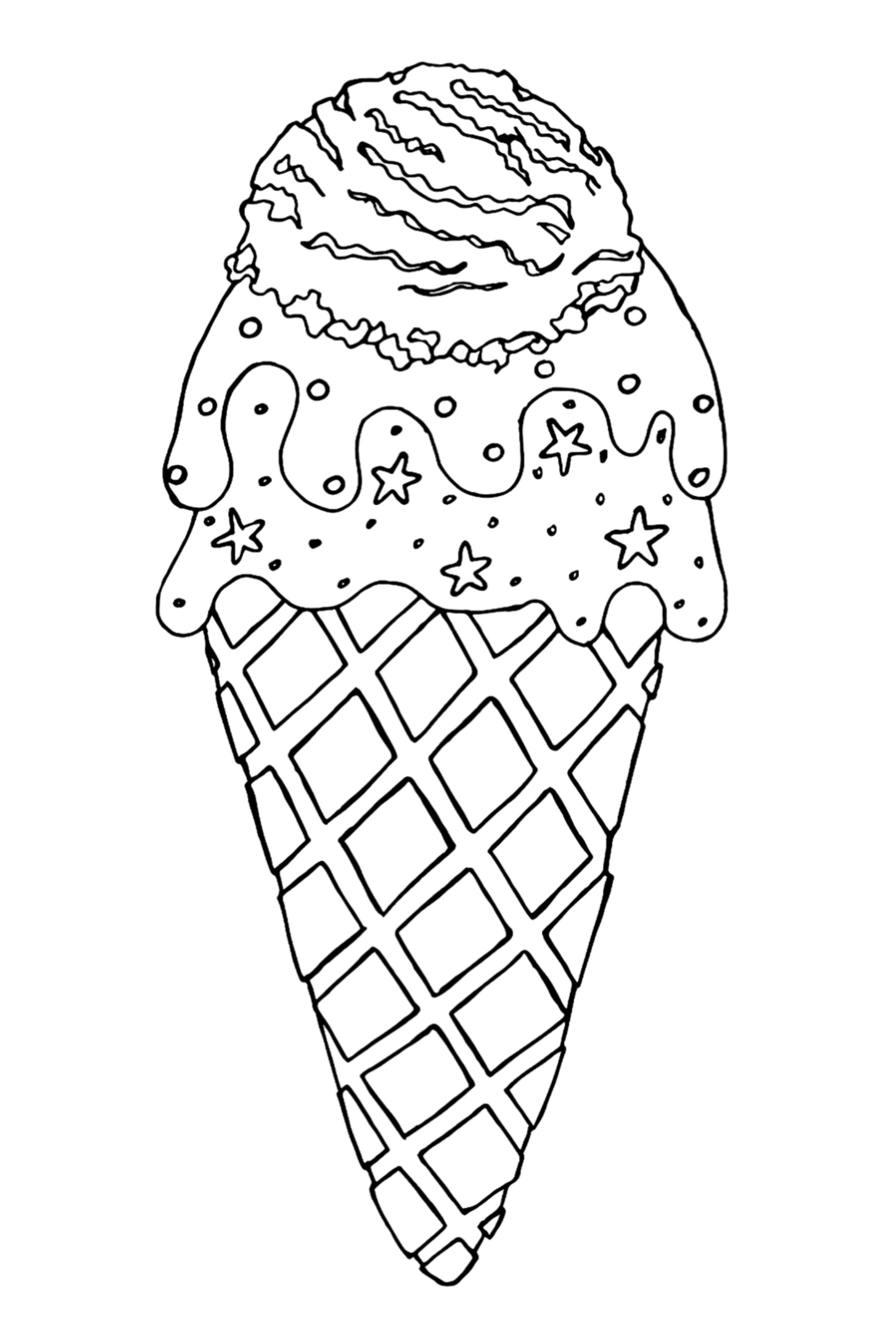 Ice Cream Coloring Pages for Adults Unique 170