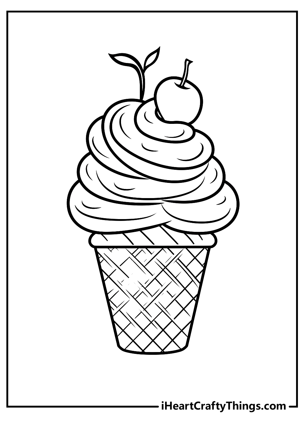 Ice Cream Coloring Pages for Adults Unique 21