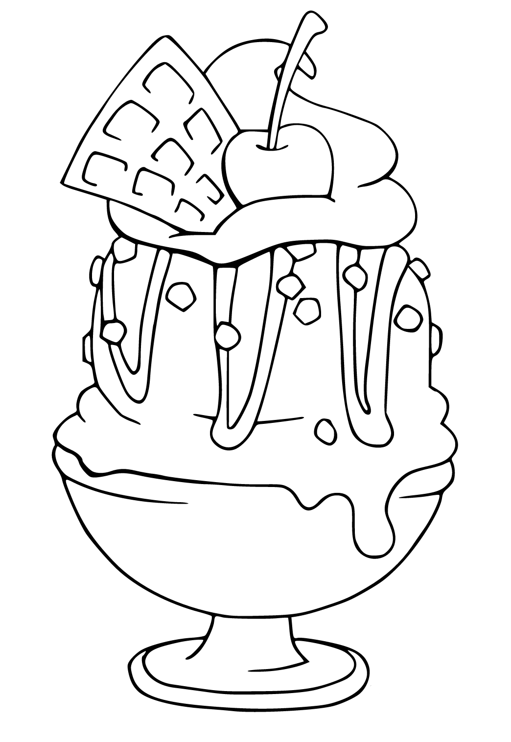 Ice Cream Coloring Pages for Adults Unique 26