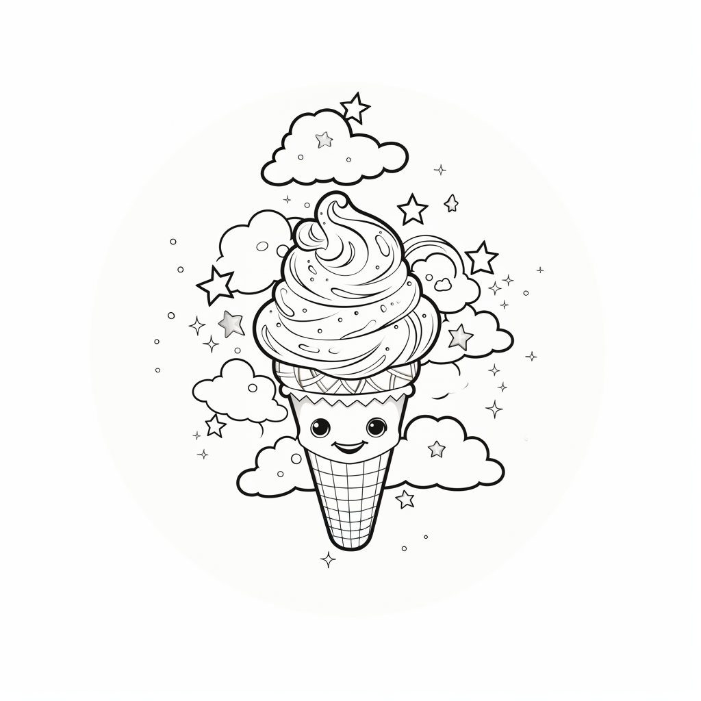 Ice Cream Coloring Pages for Adults Unique 32