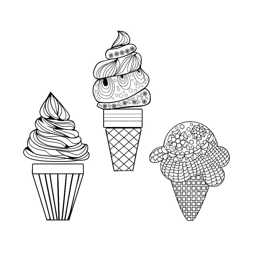 Ice Cream Coloring Pages for Adults Unique 34