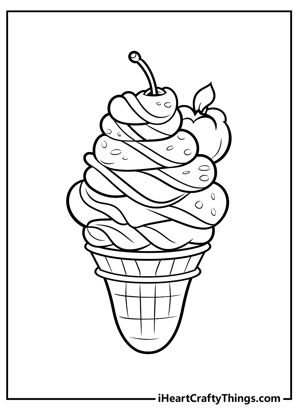 Ice Cream Coloring Pages for Adults Unique 44