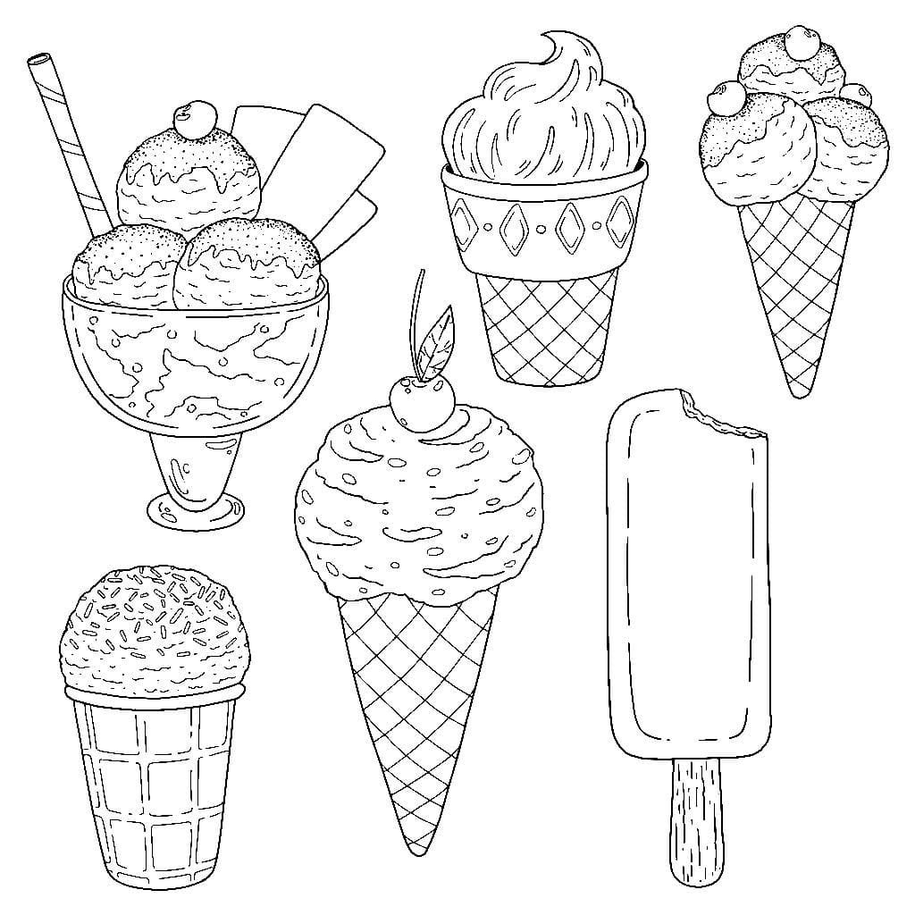 Ice Cream Coloring Pages for Adults Unique 47