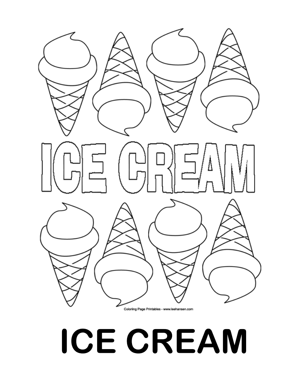 Ice Cream Coloring Pages for Adults Unique 49