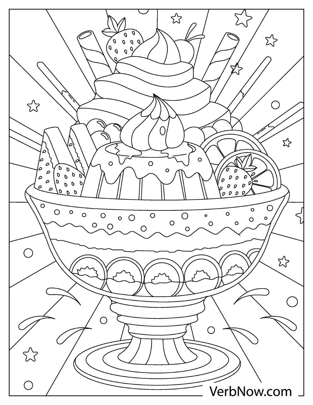 Ice Cream Coloring Pages for Adults Unique 52