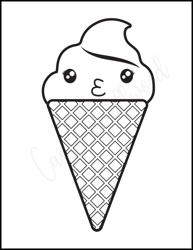 Ice Cream Coloring Pages for Adults Unique 53