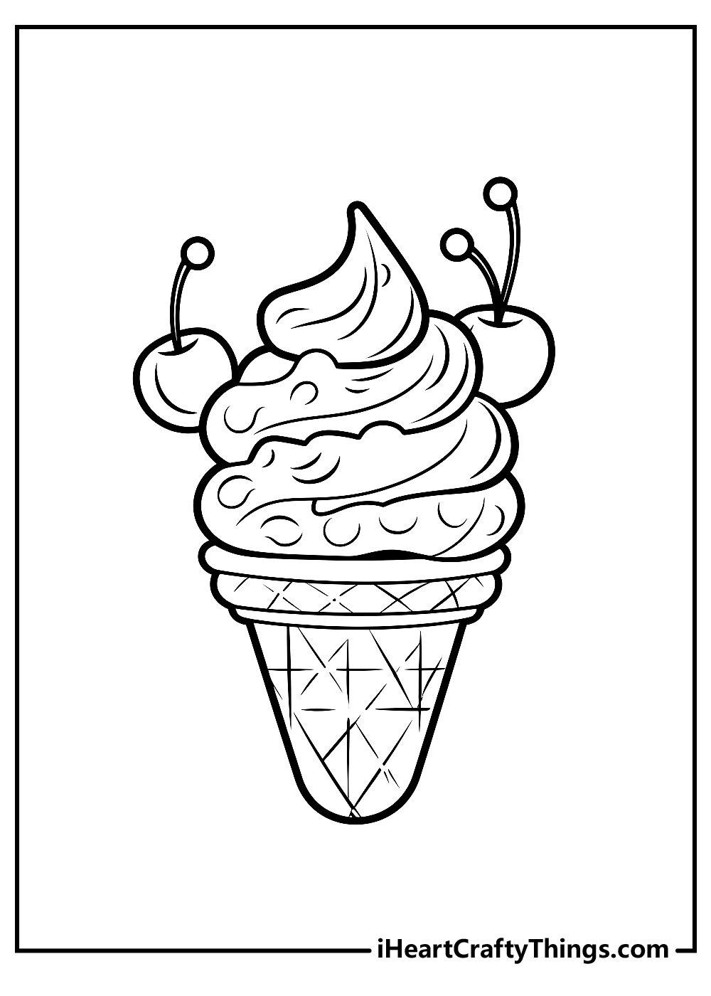 Ice Cream Coloring Pages for Adults Unique 61