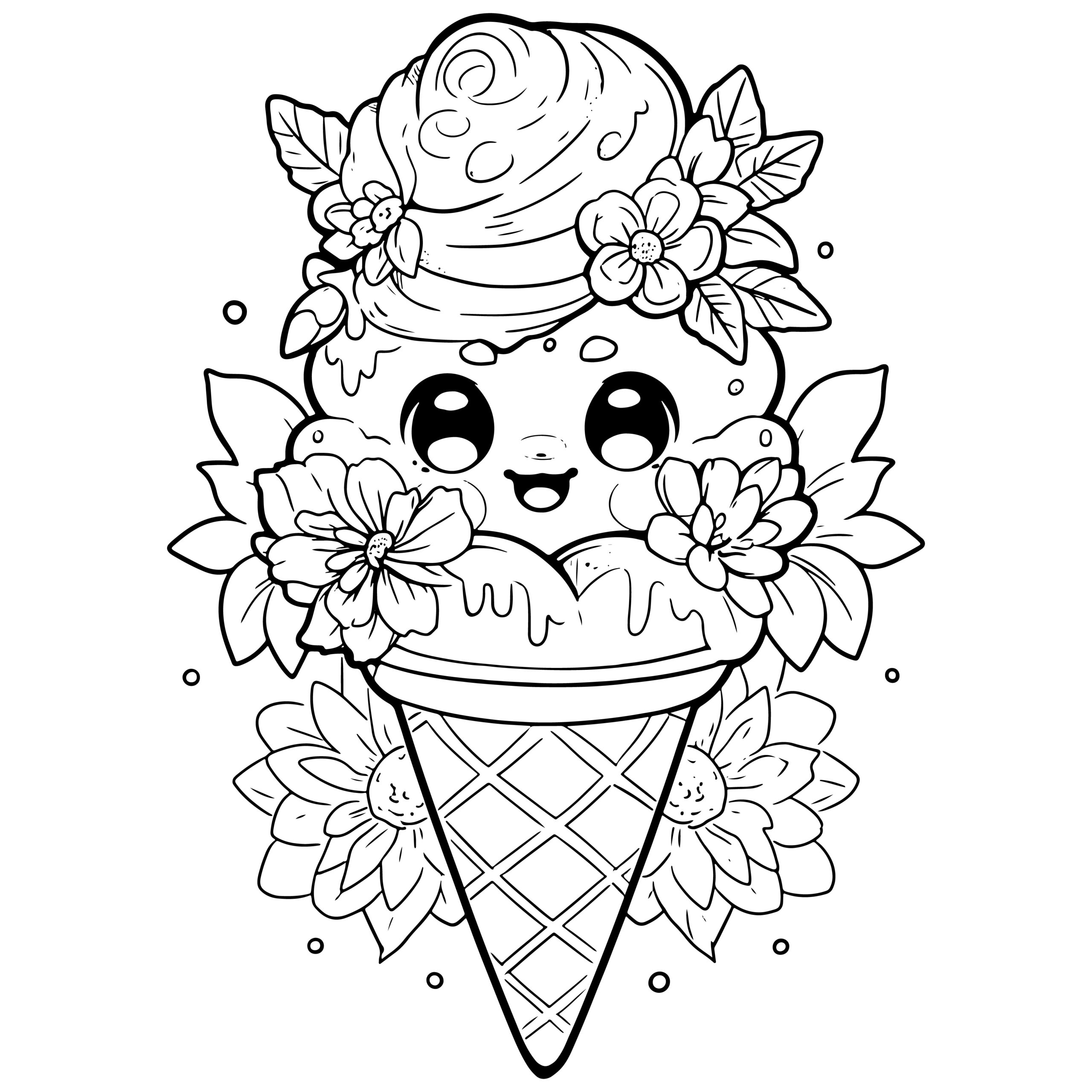 Ice Cream Coloring Pages for Adults Unique 68