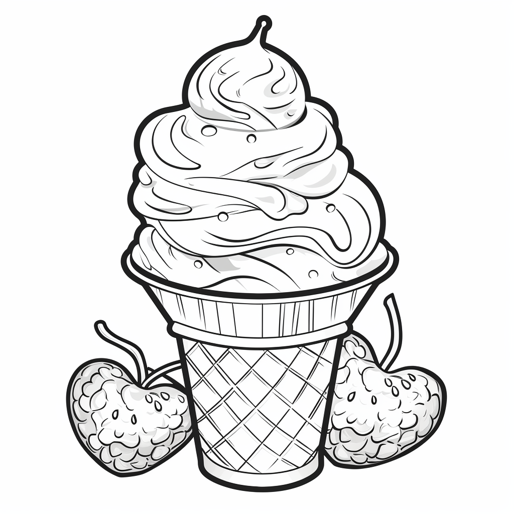 Ice Cream Coloring Pages for Adults Unique 76