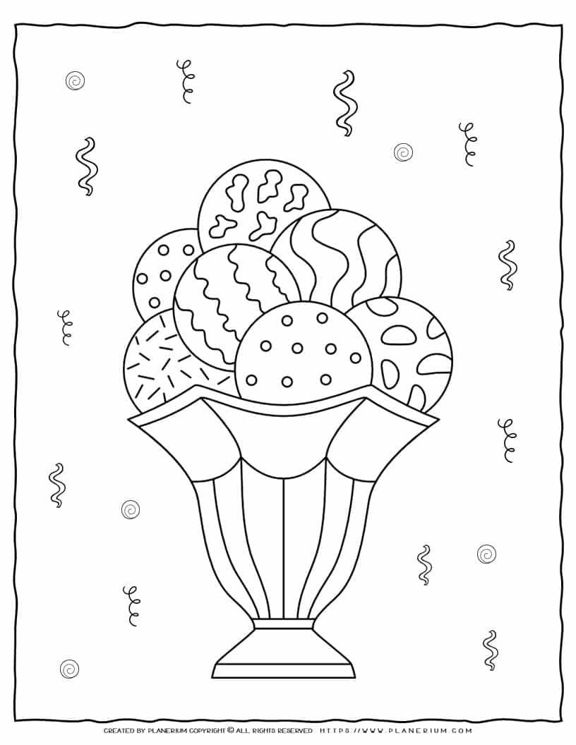 Ice Cream Coloring Pages for Adults Unique 82