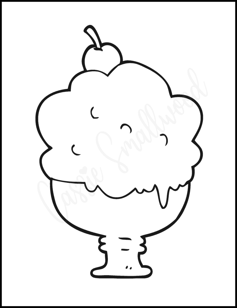 Ice Cream Coloring Pages for Adults Unique 87