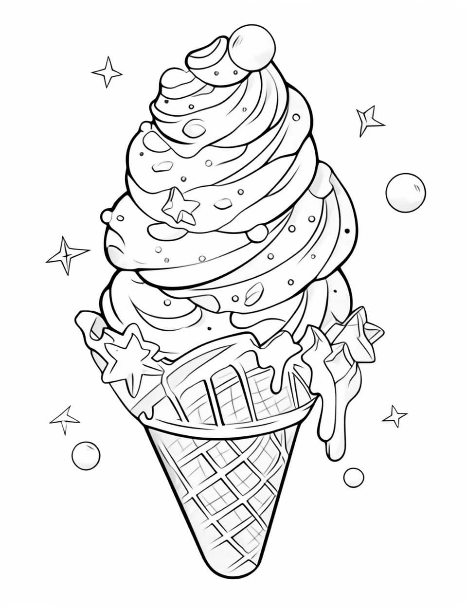 Ice Cream Coloring Pages for Adults Unique 92