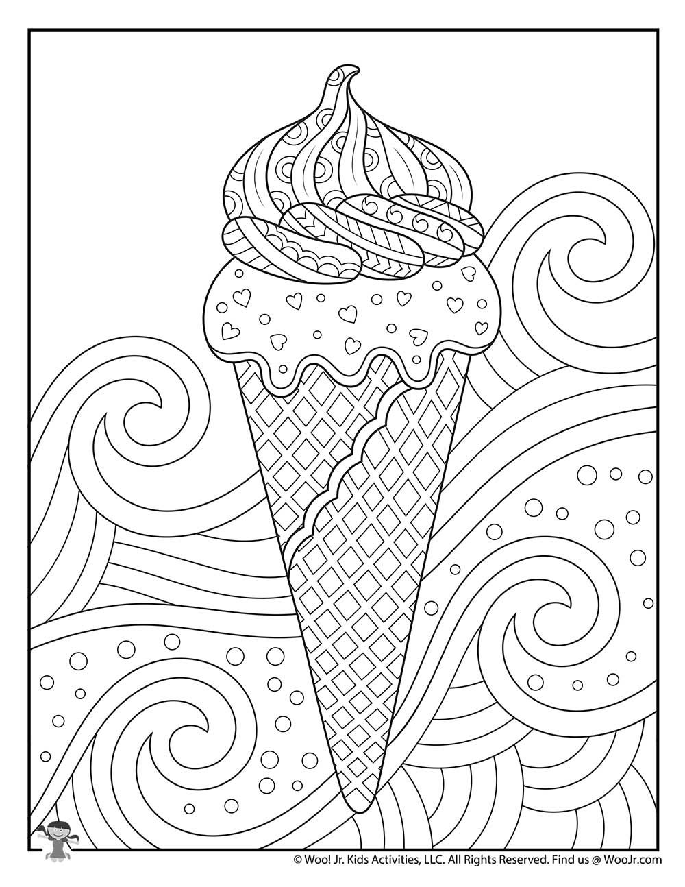 Ice Cream Coloring Pages for Adults Unique 93