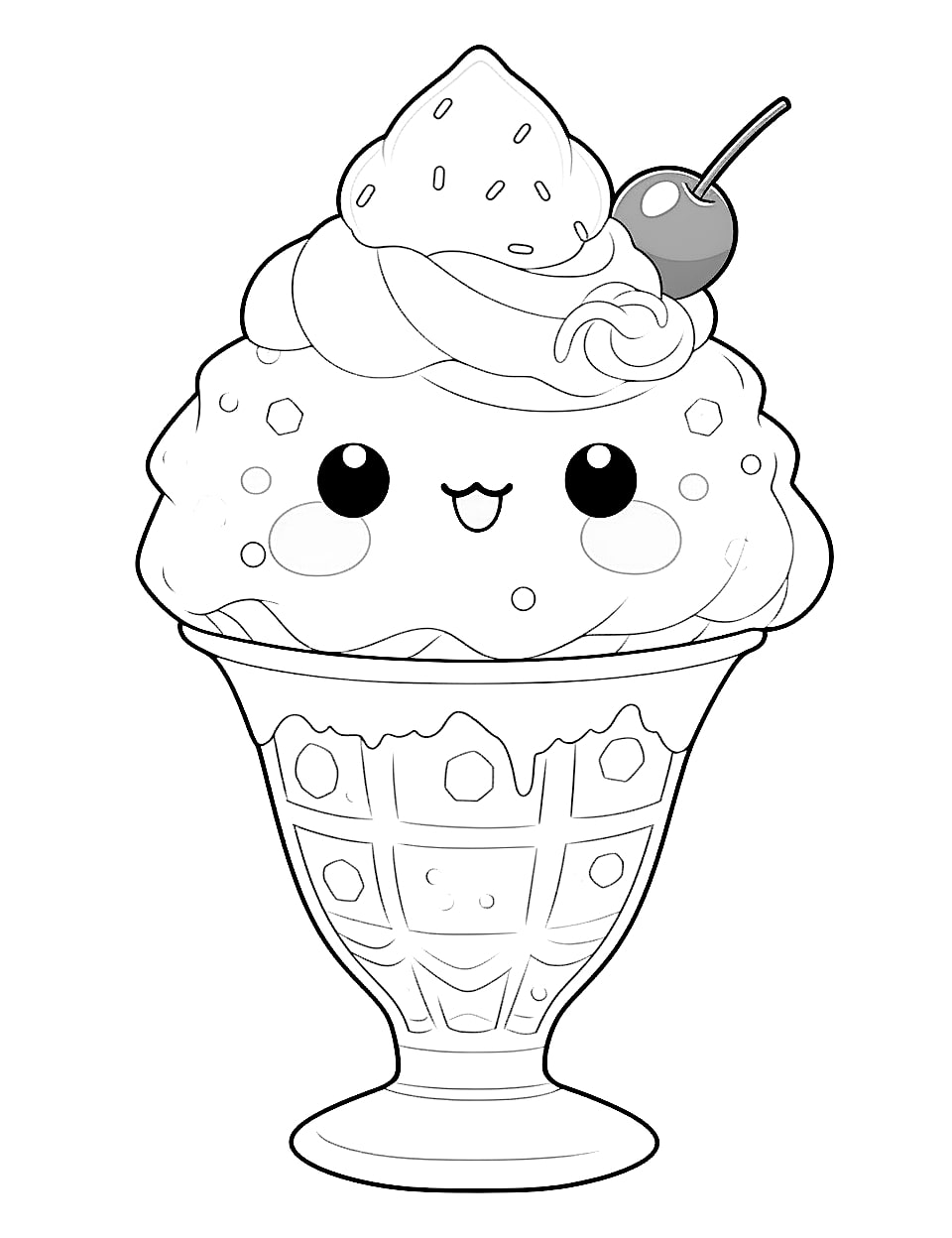 Ice Cream Coloring Pages for Adults Unique 94