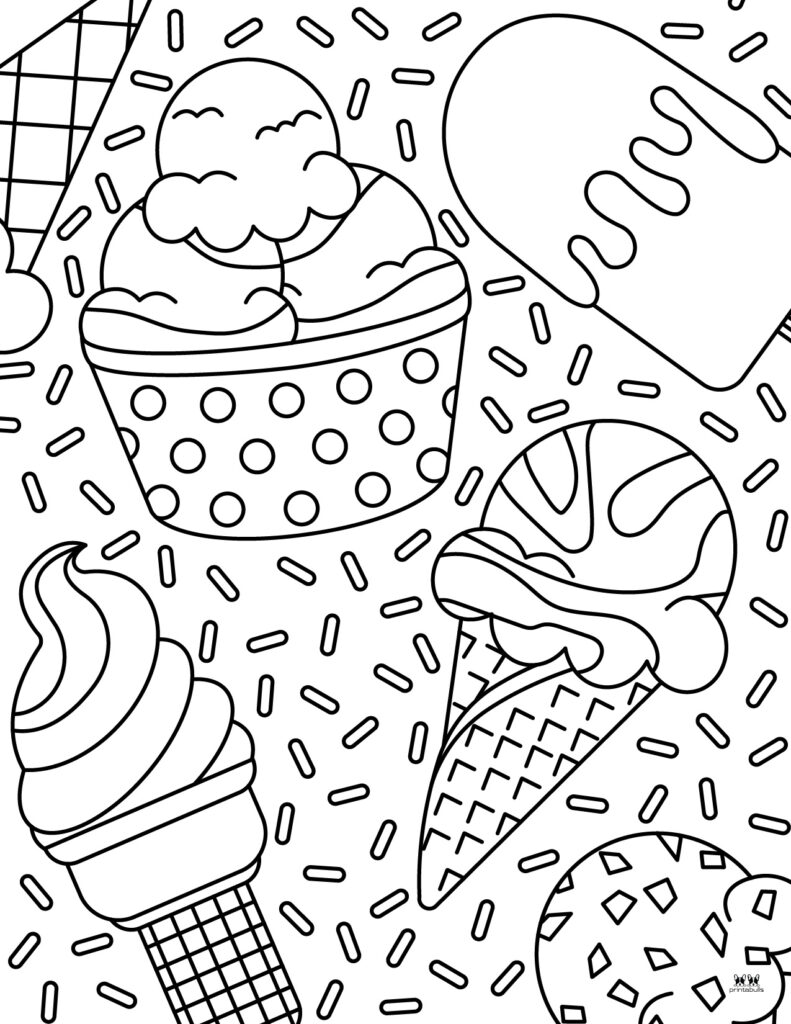 Ice Cream Coloring Pages for Adults Unique 95