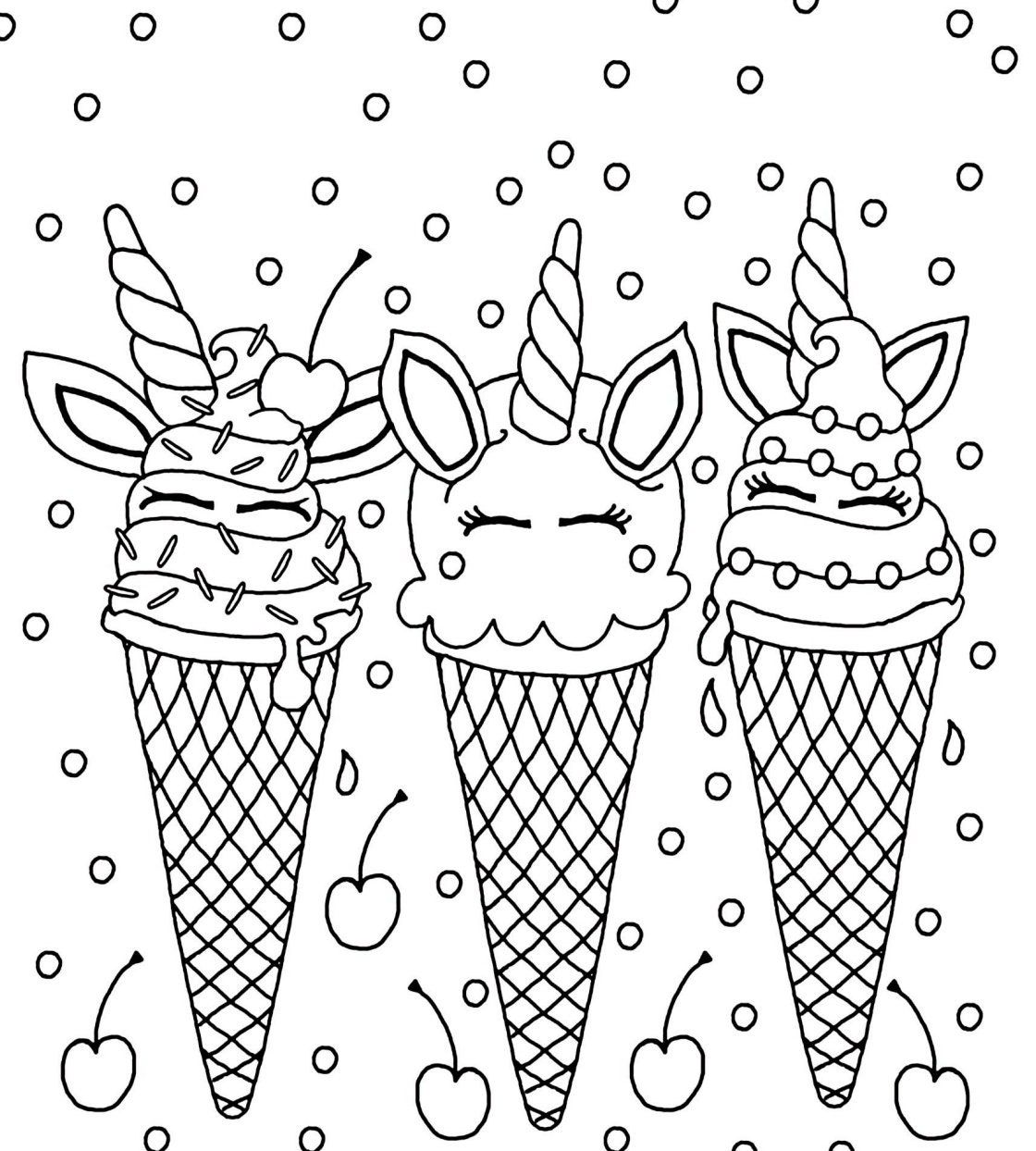 Ice Cream Coloring Pages for Adults Unique 97