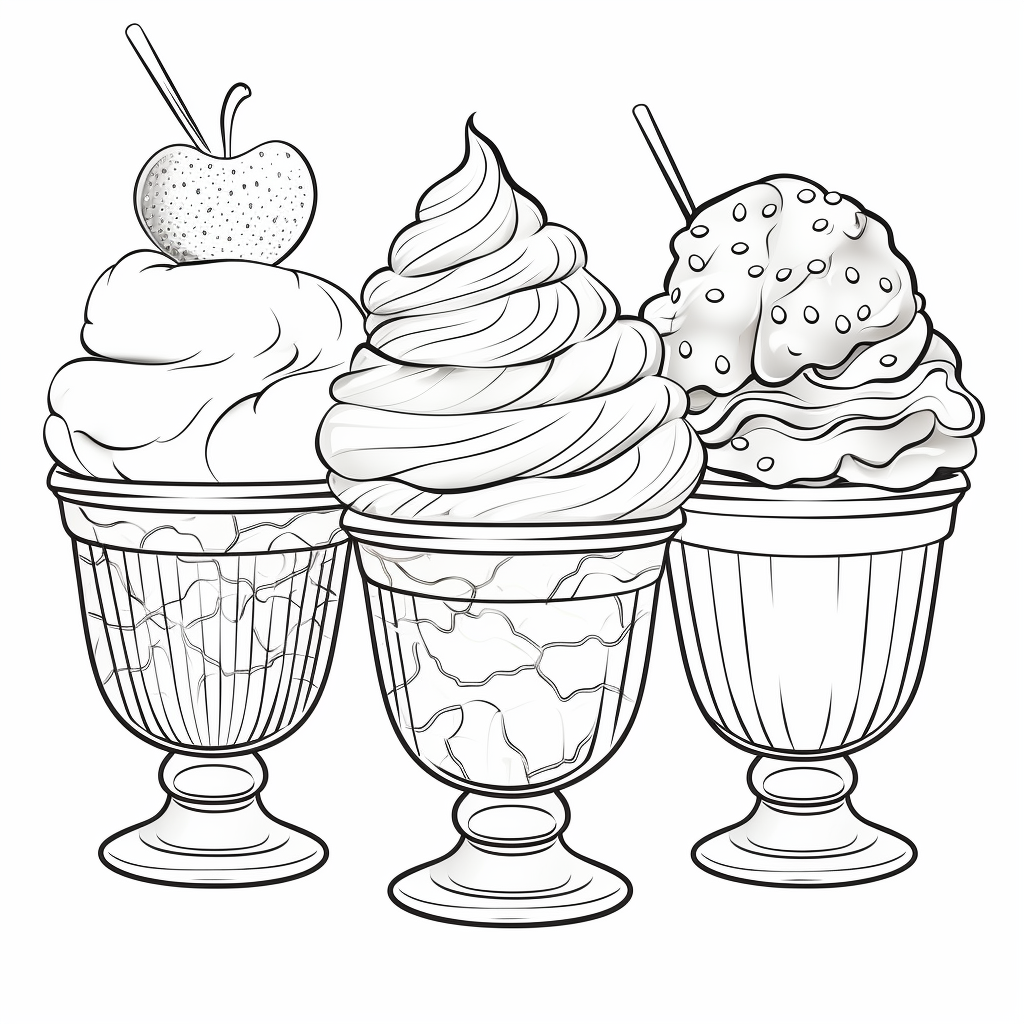 Ice Cream Coloring Pages for Adults Unique 99