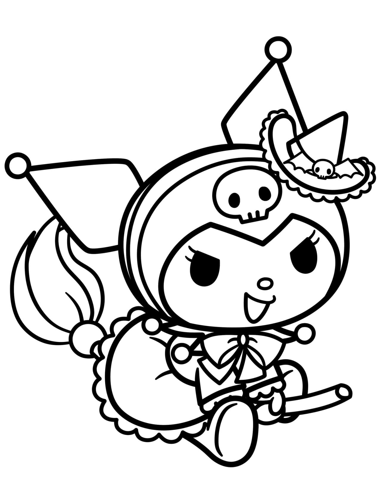 Kuromi Coloring Pages Free Printable 1