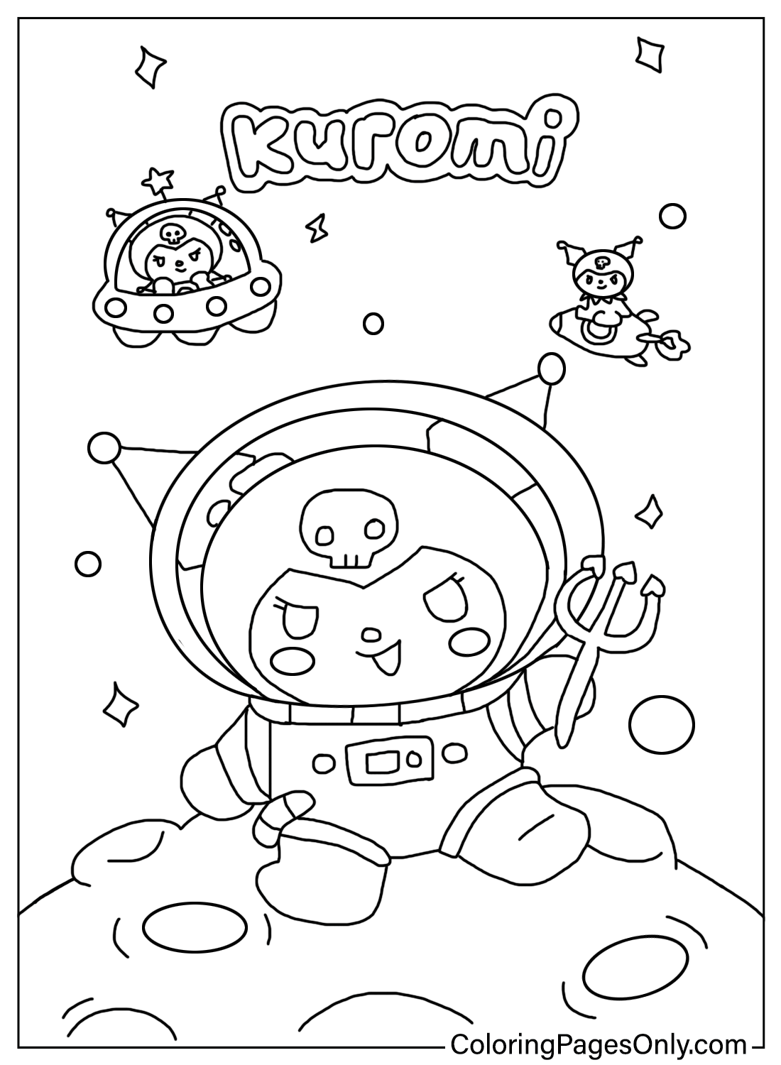 Kuromi Coloring Pages Free Printable 107