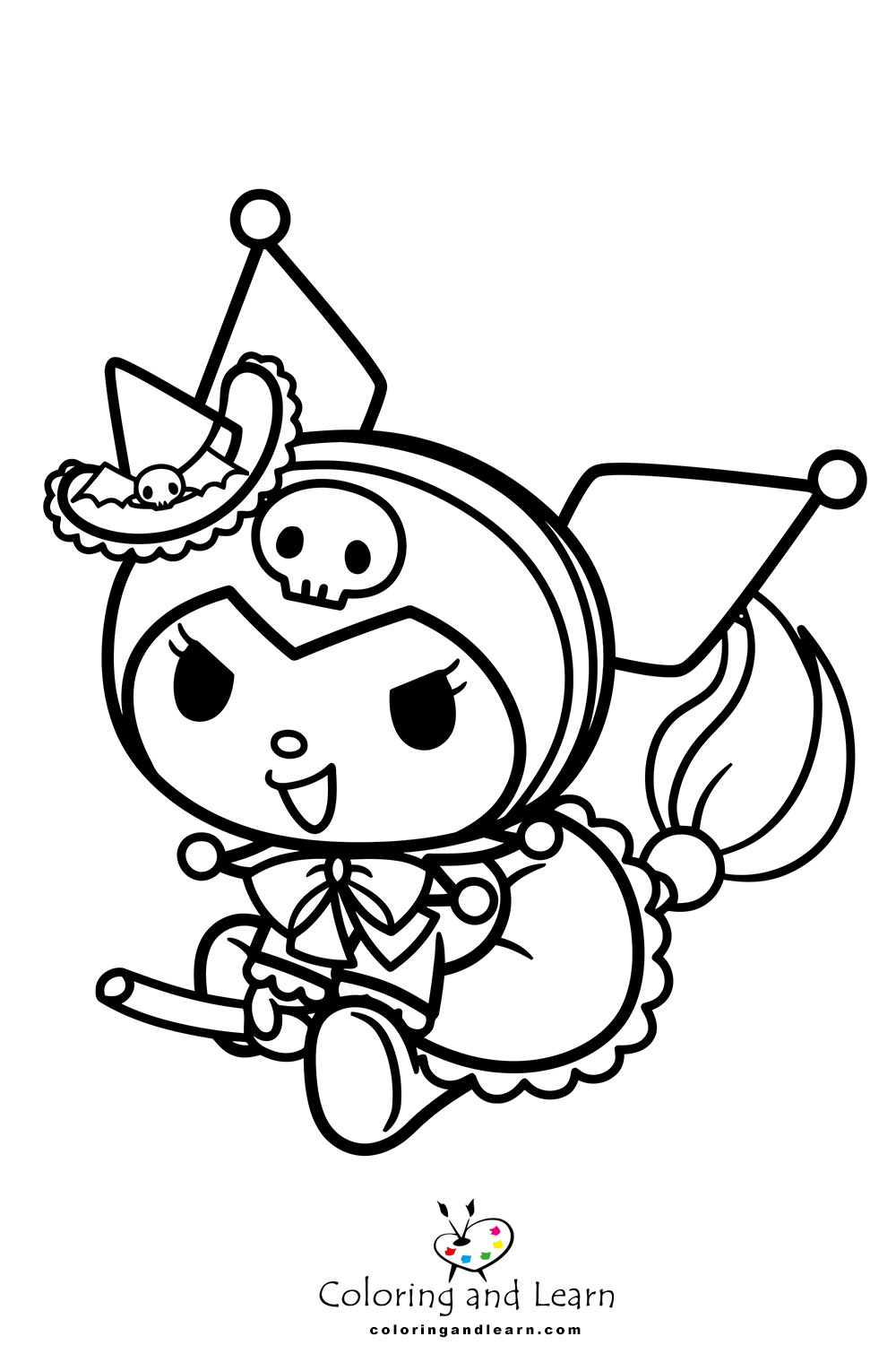 Kuromi Coloring Pages Free Printable 110