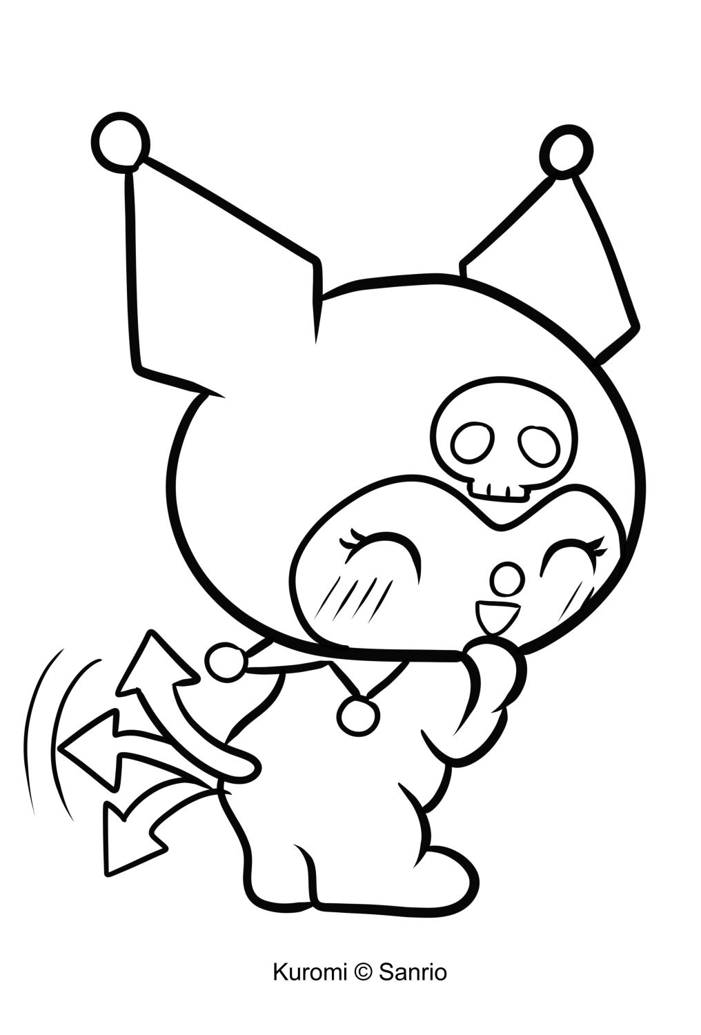 Kuromi Coloring Pages Free Printable 111