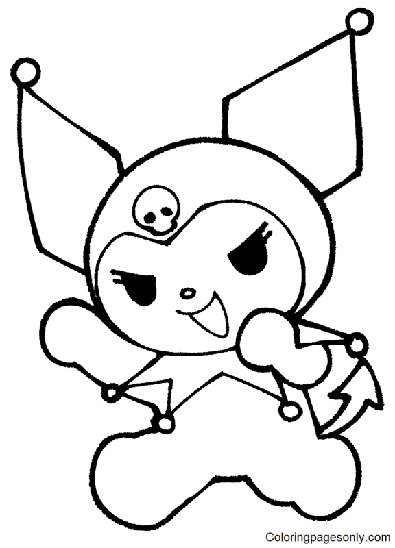 Kuromi Coloring Pages Free Printable 114