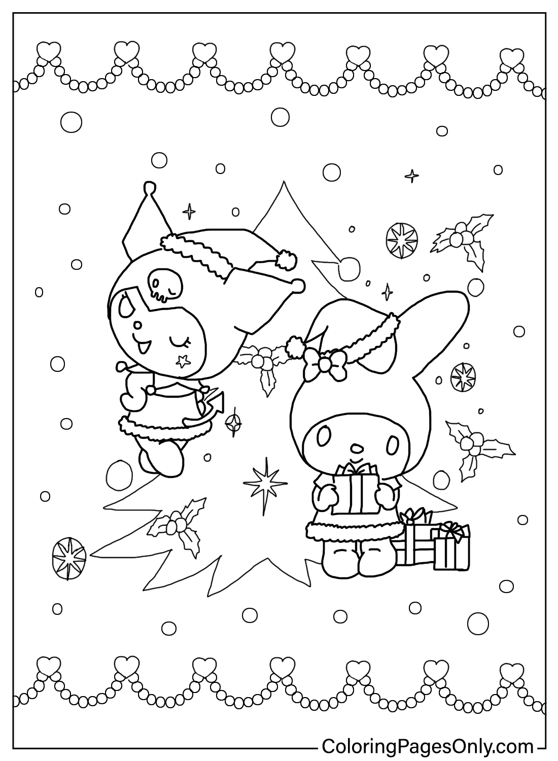 Kuromi Coloring Pages Free Printable 123