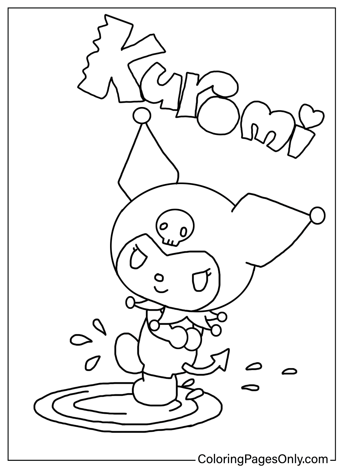 Kuromi Coloring Pages Free Printable 16