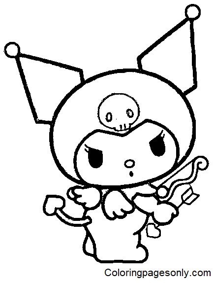 Kuromi Coloring Pages Free Printable 18