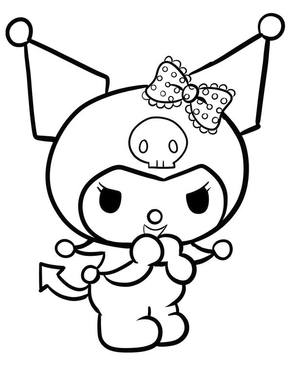 Kuromi Coloring Pages Free Printable 24