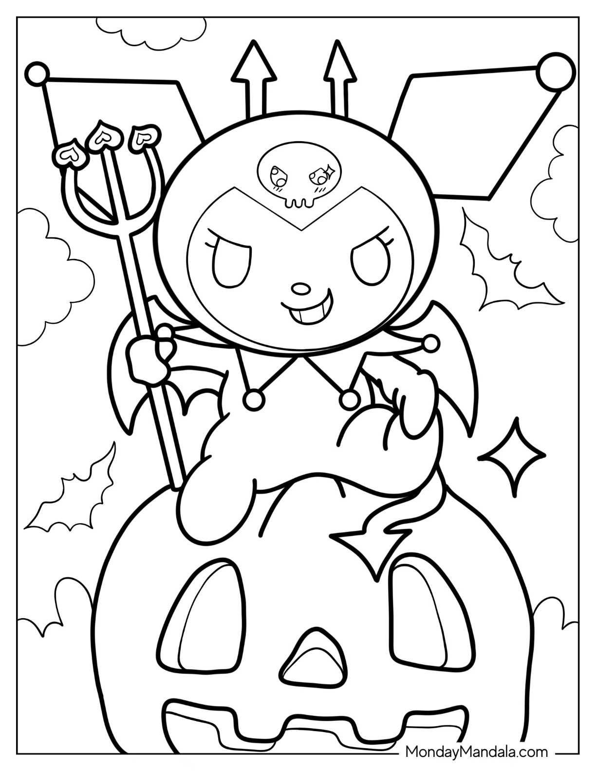 Kuromi Coloring Pages Free Printable 28