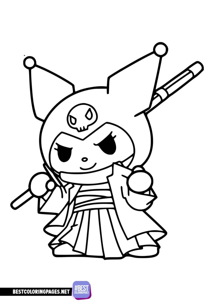 Kuromi Coloring Pages Free Printable 42