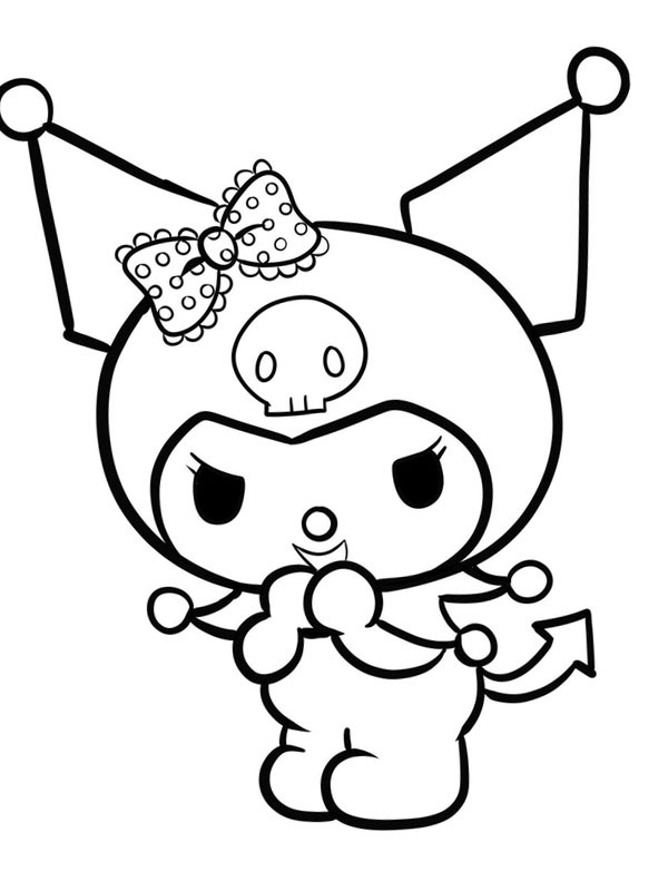 Kuromi Coloring Pages Free Printable 44