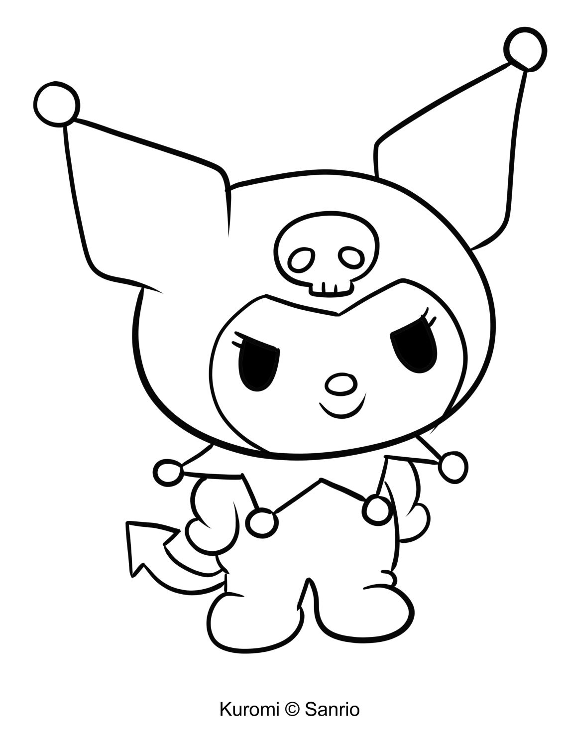 Kuromi Coloring Pages Free Printable 47