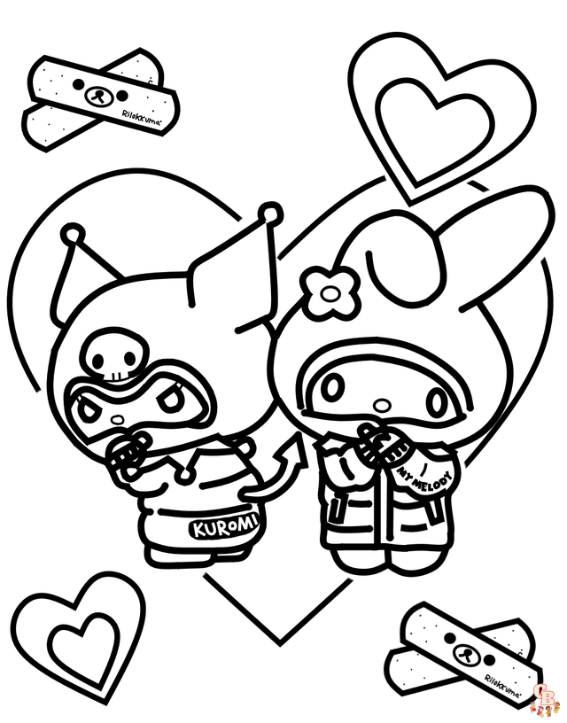 Kuromi Coloring Pages Free Printable 56