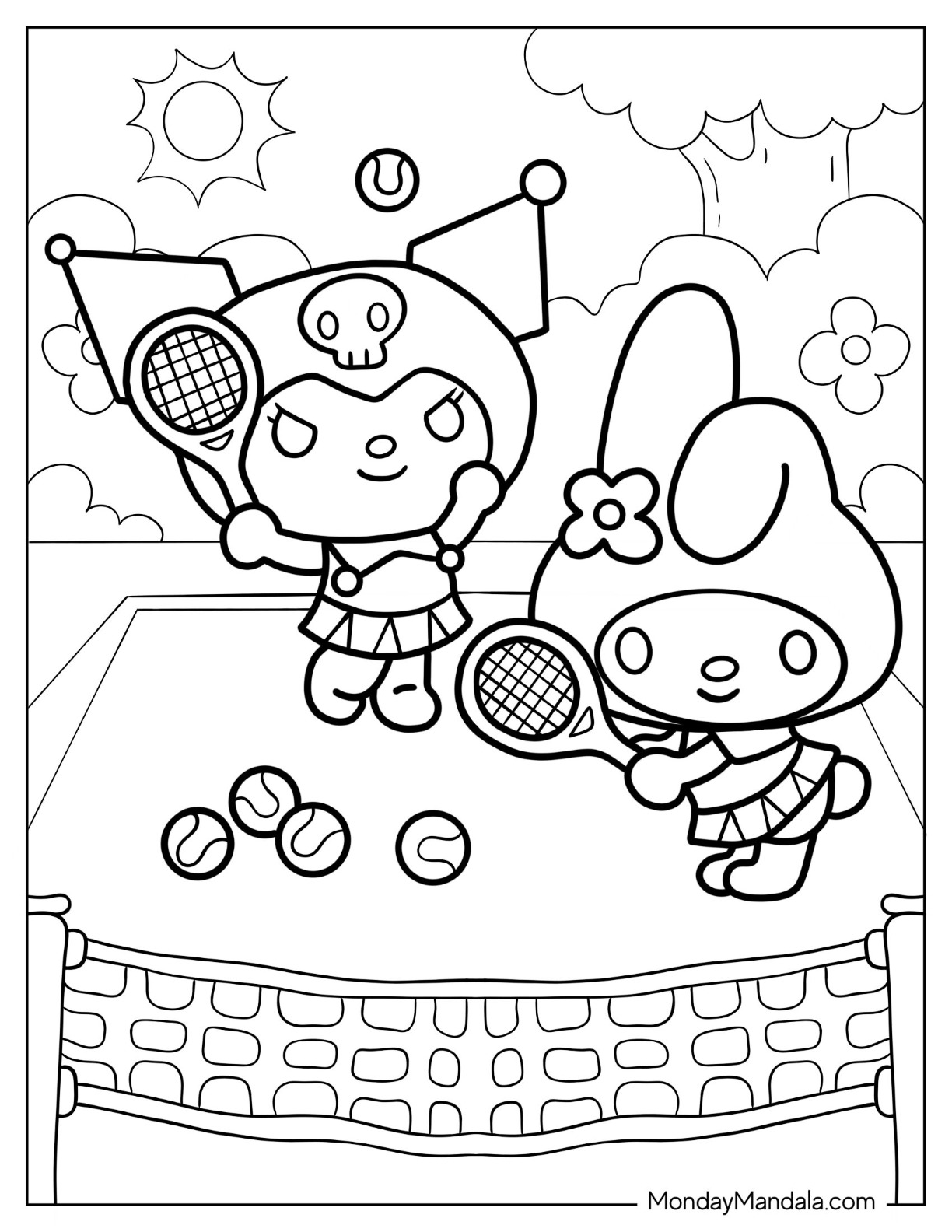 Kuromi Coloring Pages Free Printable 58