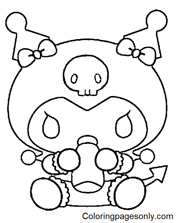 Kuromi Coloring Pages Free Printable 6