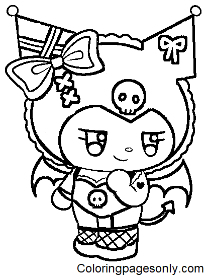 Kuromi Coloring Pages Free Printable 73