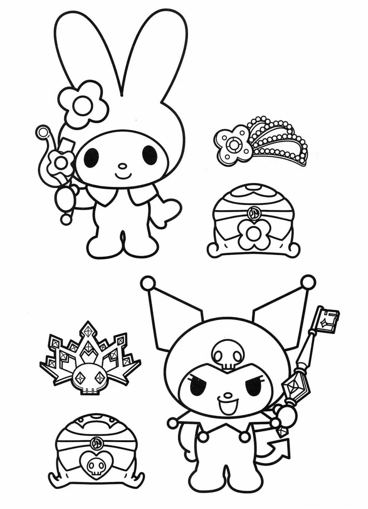 Kuromi Coloring Pages Free Printable 74