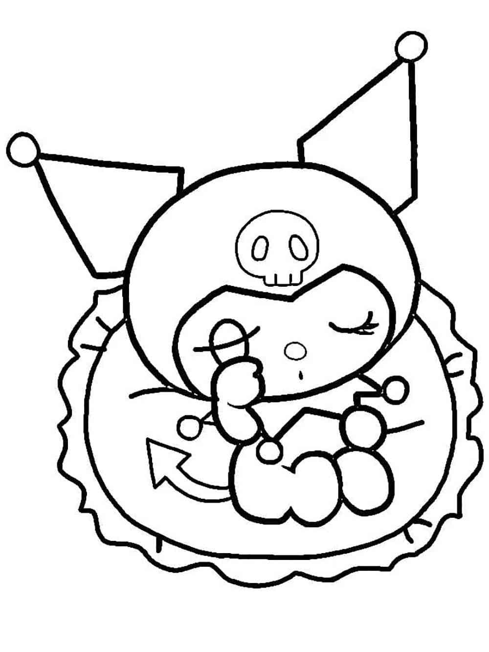 Kuromi Coloring Pages Free Printable 8