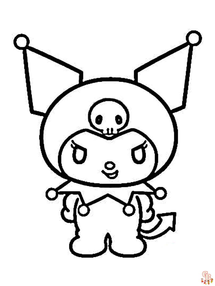 Kuromi Coloring Pages Free Printable 80