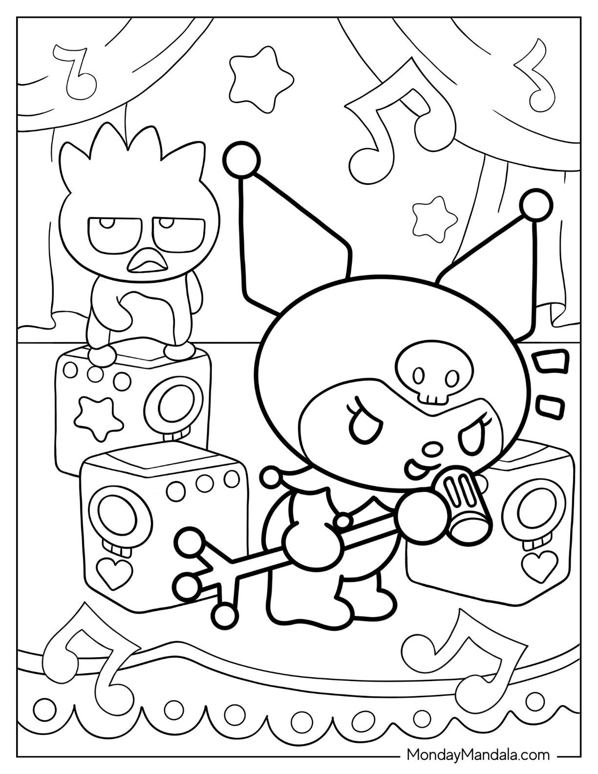 Kuromi Coloring Pages Free Printable 81