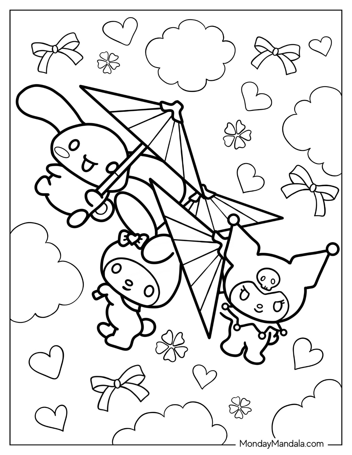 Kuromi Coloring Pages Free Printable 83