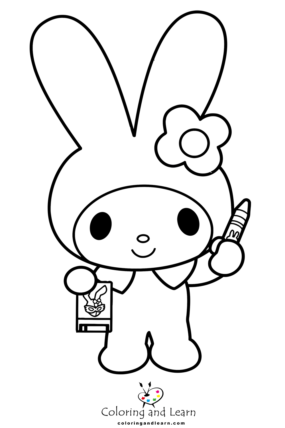 Kuromi Coloring Pages Free Printable 98