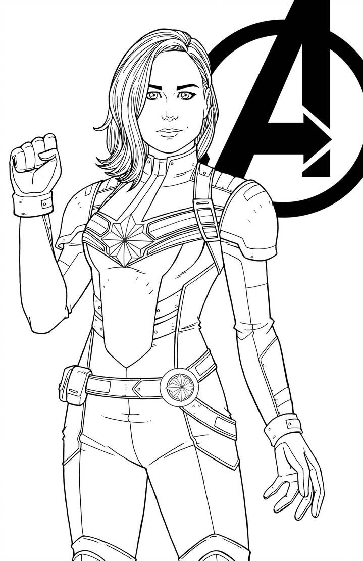 Marvel Avengers Coloring Pages Free Printable 10