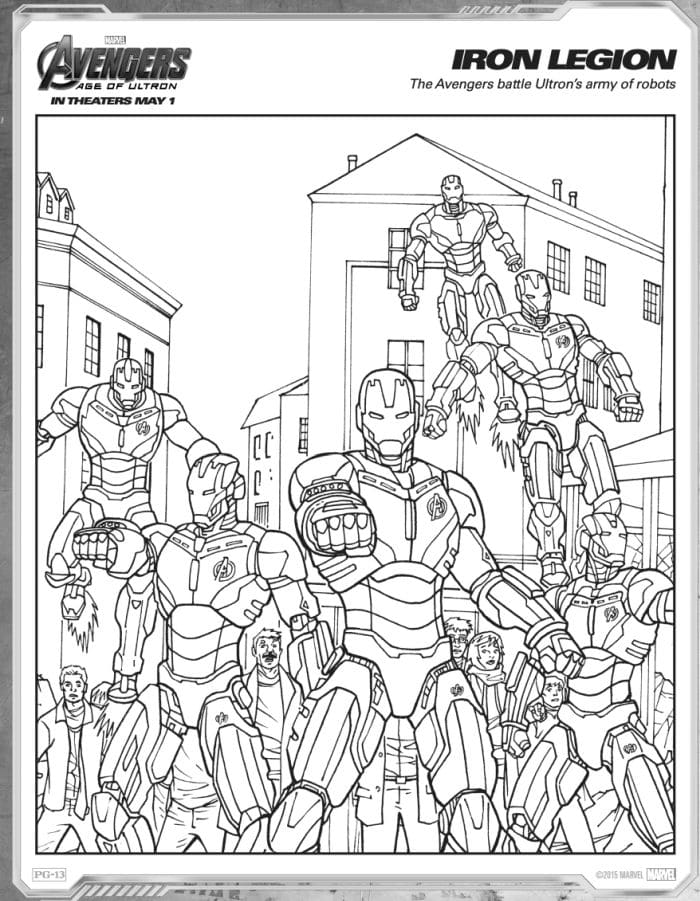 Marvel Avengers Coloring Pages Free Printable 102